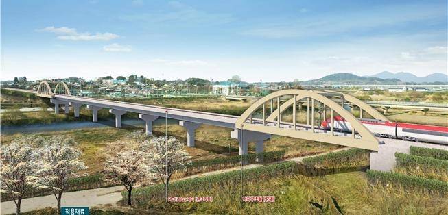 신설 동진강교 조감도[국가철도공단 제공]