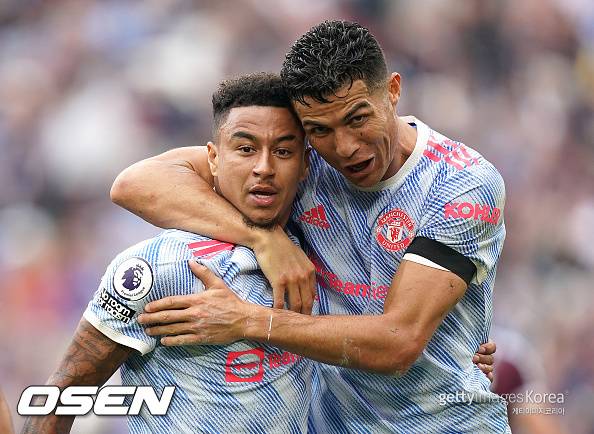 [사진] 제시 린가드와 호날두 ⓒGettyimages(무단전재 및 재배포 금지)