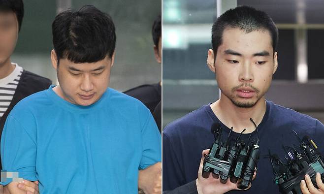 ‘신림동 흉기 난동 사건’&nbsp;범인&nbsp;조선(왼쪽), ‘분당 흉기 난동 사건’&nbsp;범인&nbsp;최원종. 연합뉴스