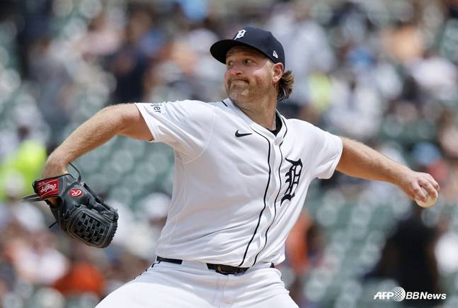 27일 애슬레틱스 경기에 선발 등판한 엔스. /AFPBBNews=뉴스1