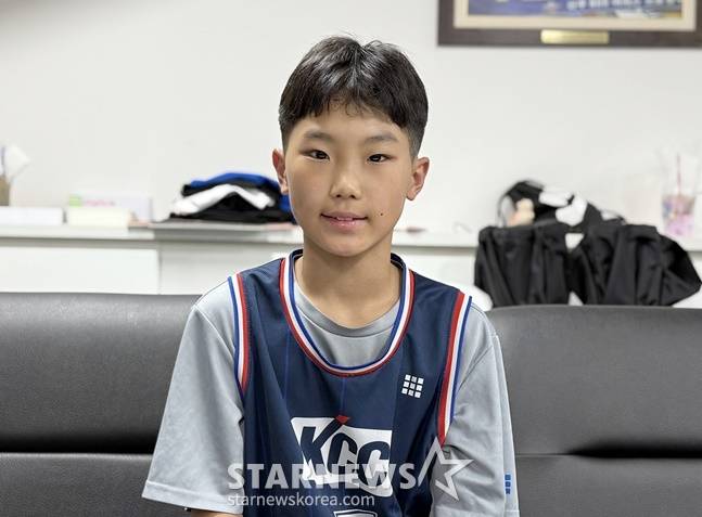 KCC 이지스 유소년팀 최시원. /사진=양정웅 기자