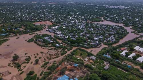 홍수 피해 본 케냐 다다브 난민캠프 모습 [유엔난민기구 제공. 재판매 및 DB 금지]