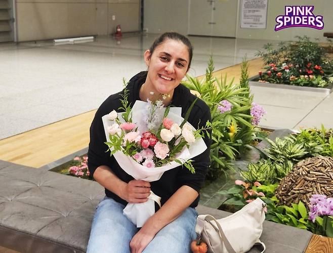 조기 입국해 흥국생명 선수단에 합류한 피치 [흥국생명 배구단 제공. 재판매 및 DB 금지]