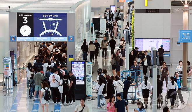 인천국제공항 제1터미널 출국장.2025.6.6/뉴스1 ⓒ News1 김진환 기자