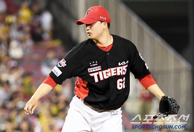 28일 잠실구장에서 열린 LG 트윈스와 KIA 타이거즈의 경기. KIA 정해영이 역투하고 있다. 잠실=박재만 기자 pjm@sportschosun.com/2025.06.28/