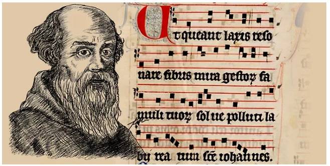 귀도 다레초와 성 요한 찬가.