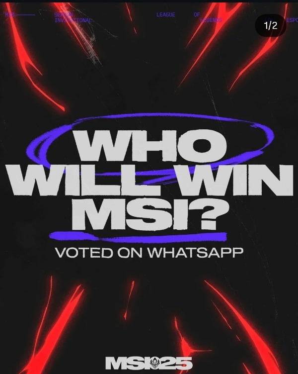 MSI 우승팀은 누구 글로벌 팬 60% T1 선택