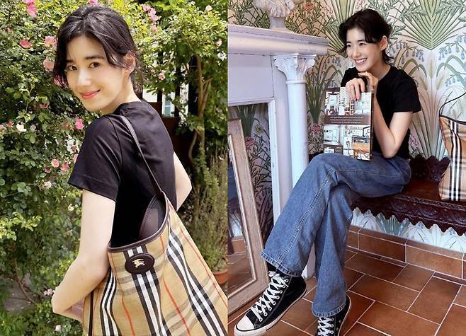 정은채는 조용히 웃었고, 그 순간 룩의 정답이 보였다.사진=정은채 sns