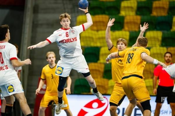 사진 제25회 세계남자주니어핸드볼선수권대회 준결승 덴마크와 스웨덴의 경기 모습, 사진 출처=국제핸드볼연맹