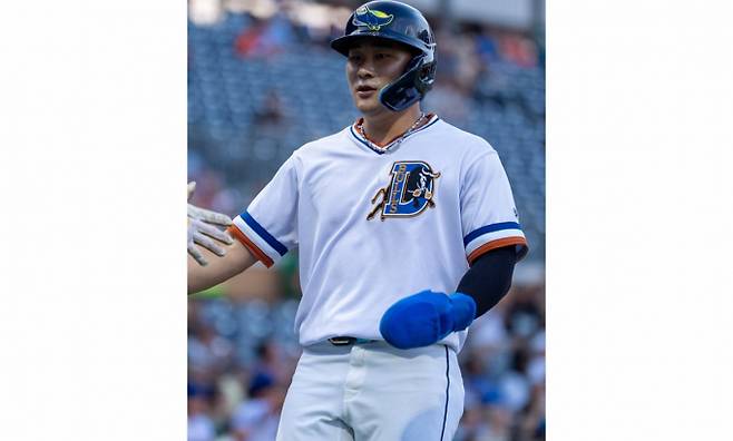 김하성이 28일(한국시각) 미국 노스캐롤라이나주 더럼 불스 애슬레틱 파크에서 열린 멤피스 레드버즈와의 경기에 2번 타자 유격수로 선발 출전해 4타수 무안타 2삼진을 기록했다. /사진=더럼 불스 인스타그램 갈무리