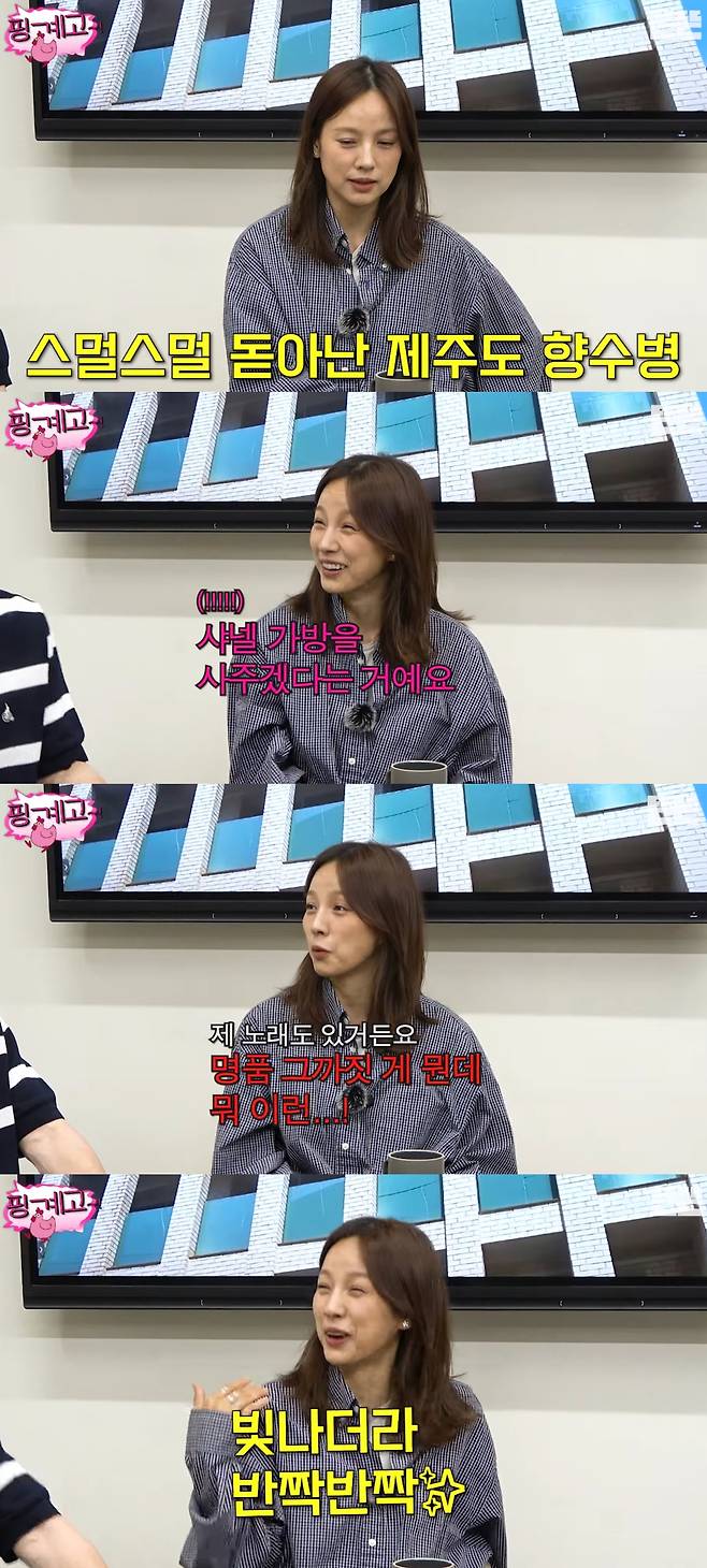 이효리가 이상순에게 명품 가방을 선물 받았다고 고백했다. 유튜브 채널 '뜬뜬' 캡처.