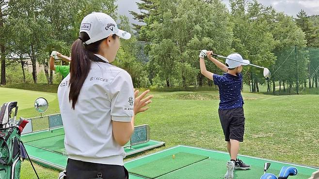 골프 꿈나무와 함께하는 원포인트 레슨