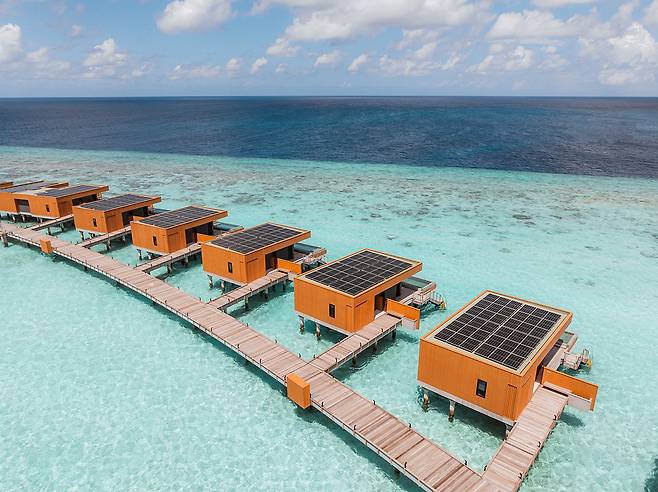 프라이빗한 독립형 구조 설계의 오션 풀빌라. 사진제공|팜투어