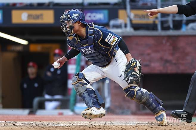 NC 다이노스 포수 안중열. /사진=NC 다이노스 제공