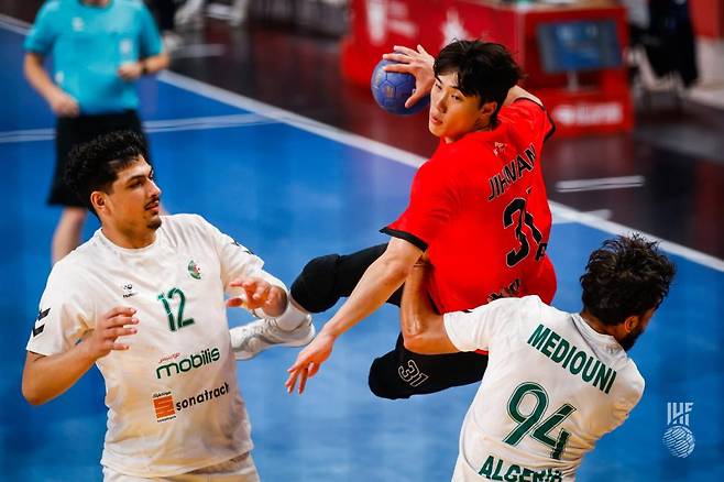 대한민국-알제리 경기 모습. /사진=국제핸드볼연맹 제공