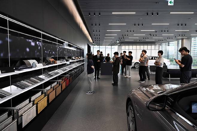 ‘제네시스 청주’ 미디어 투어 현장. (사진=현대차)