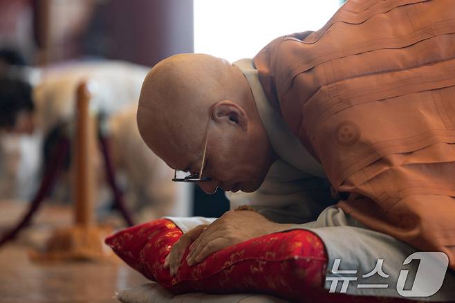 취임 천일을 맞은 대한불교조계종 총무원장 진우스님 / 뉴스1 ⓒ News1 이승배 기자