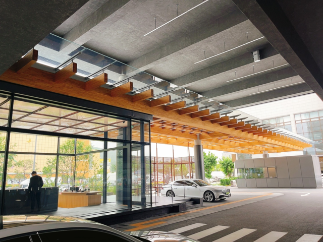 제네시스 제네시스 청주 1층 고객 라운지. 장우진 기자