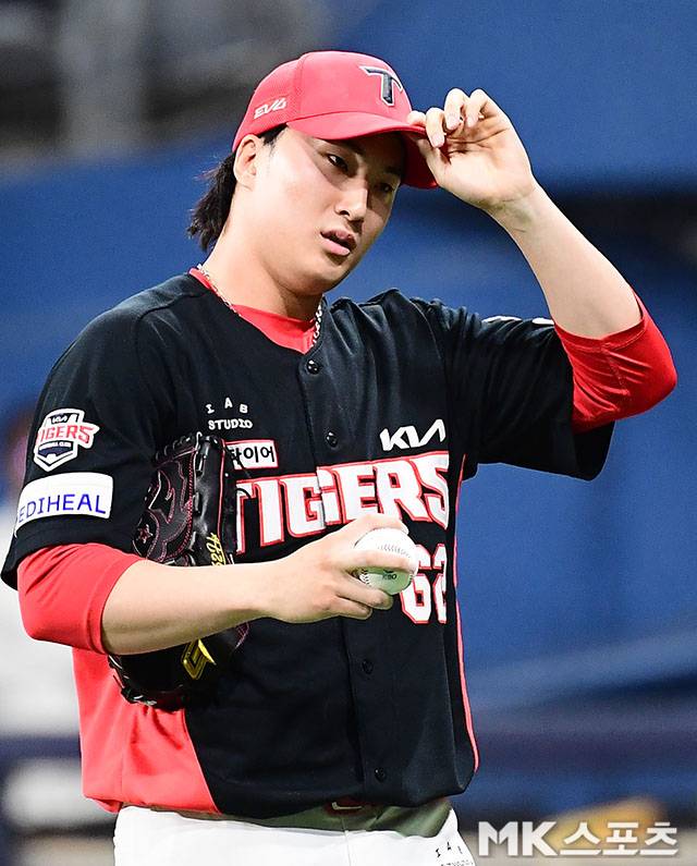 21일 인천 SSG전에서 블론 세이브를 떠안은 정해영. 사진=김영구 기자