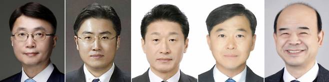 대통령실이 차관 5명의 인선을 발표했다. 사진은 사진 왼쪽부터 류제명 과학기술정보통신부 2차관, 이진수 법무부 차관, 이호현 산업통상자원부 2차관, 이형훈 보건복지부 2차관, 이상경 국토교통부 1차관. /사진=뉴스1