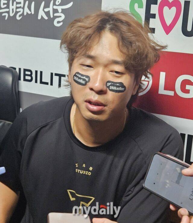 29일 경기 후 인터뷰하는 KIA 타이거즈 고종욱./잠실=심혜진 기자