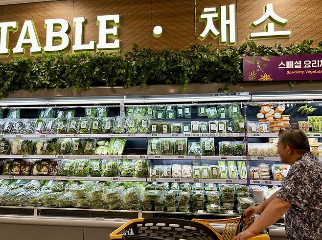 장마철 마트 신선식품 가격 '오름세' [촬영 장아름]