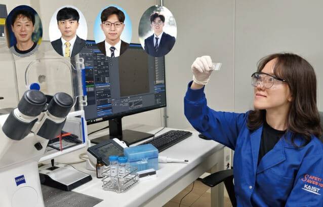 세포로봇을 개발한 KAIST 연구팀. 왼쪽 위부터 최인성 교수, 이호재 교수, 한상영 석박사통합과정, 임형빈 석박사통합과정. 아래 오른쪽은 김나영 석박사통합과정.