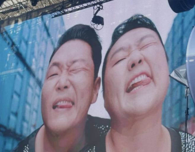 싸이와 이수지. /스포츠조선DB