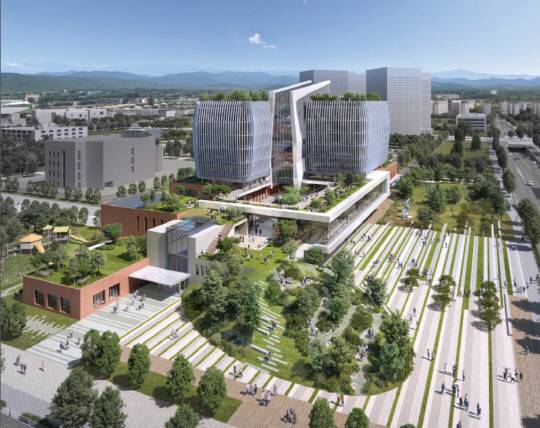 당선작 조감도. 행정안전부 정부청사관리본부