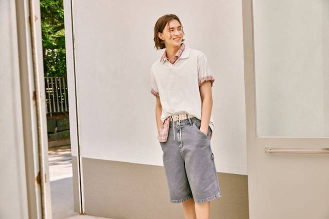 이랜드 스파오, 반바지 스타일링 컬렉션 화보. ⓒ이랜드