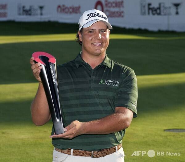2025년 미국프로골프(PGA) 투어 로켓 클래식 우승을 차지한 남아프리카공화국 출신의 올드리치 포트지터. 사진제공=ⓒAFPBBNews = News1
