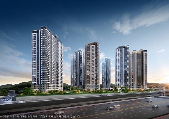 아산탕정자이 센트럴시티 조감도 [사진=GS건설]