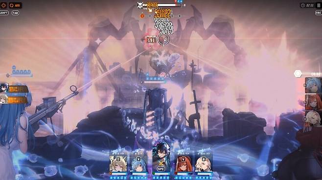 ▲ 머리를 파괴하면 코어가 노출된다