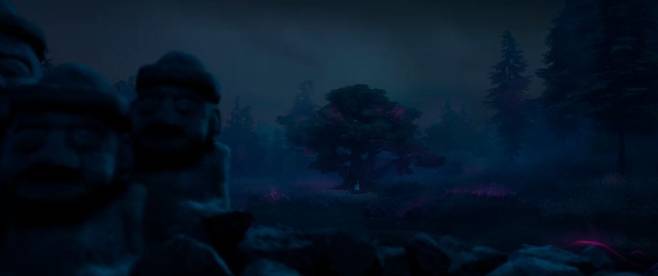 제주 돌하루방 형상이 그려진 후반부 장면(넷플릭스 캡쳐)