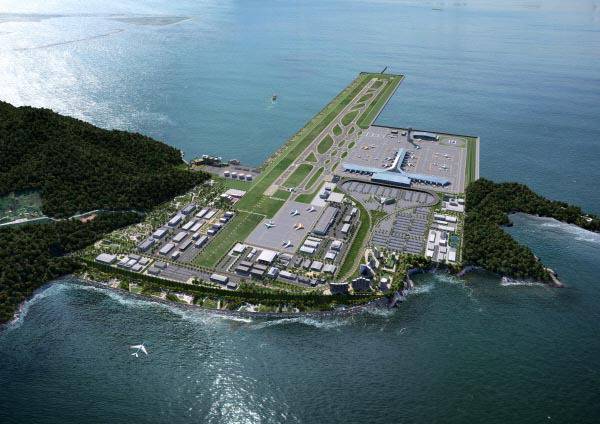 가덕도신공항 조감도. 국제신문DB