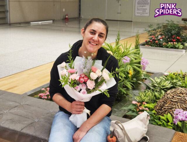 인천국제공항을 통해 입국한 피치./흥국생명