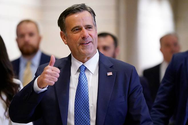 존 랫클리프 CIA 국장이 지난 27일(현지시간) 워싱턴 DC 소재 미 연방 의회 하원 비공개 브리핑에 참석하고 있다. [로이터]