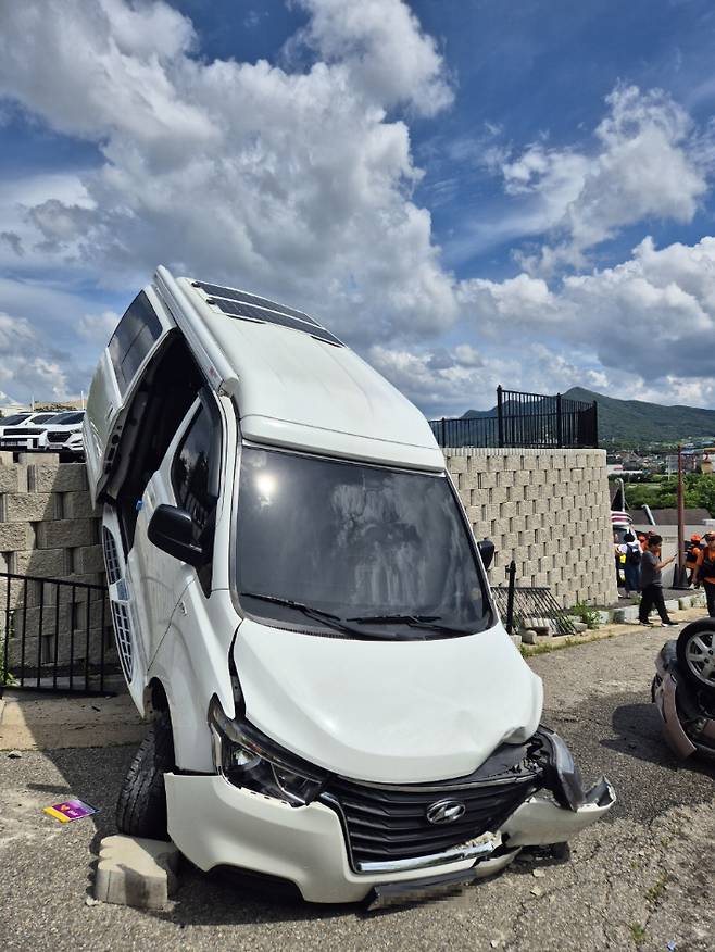 사고 현장. 아산소방서 제공