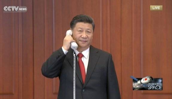 6월 10일 시진핑 중국 국가 주석이 이재명 대통령과 통화하고 있다.대통령실