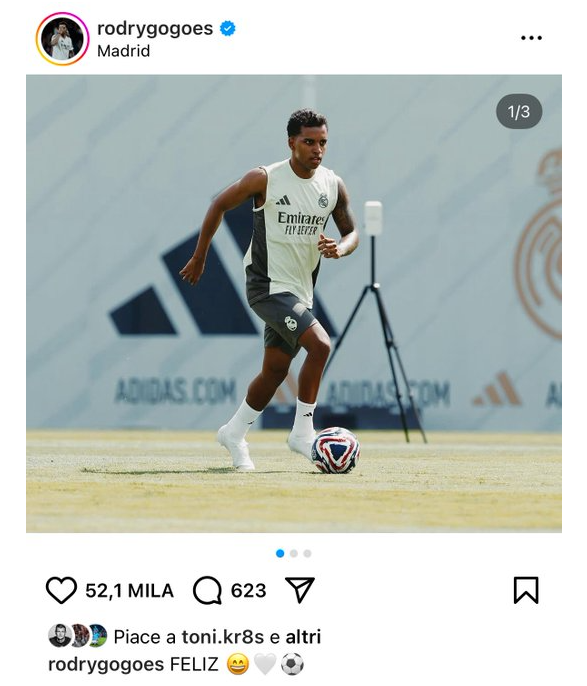 호드리구. 호드리구 SNS 캡처