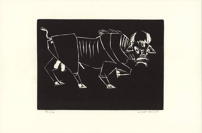 김종학, Untitled 판화, 종이에 목판, 2008 [국립현대미술관 제공. 재판매 및 DB 금지]