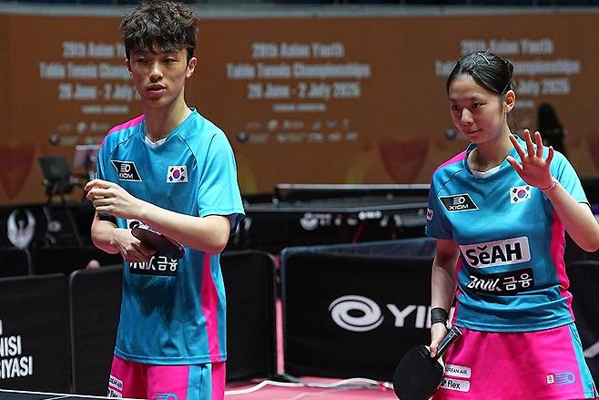 김가온과 박가현 [대한탁구협회 제공. 재판매 및 DB 금지]