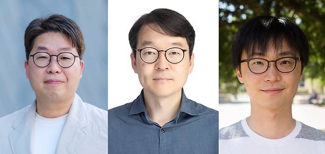 포스텍 교수로 부임하는 명문대 교수들. 왼쪽부터 이남윤·조철현·최영준 교수 <포스텍 제공>