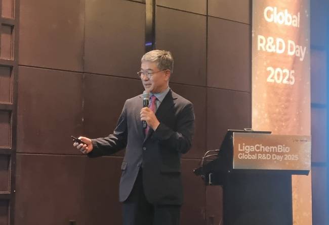 최고운영책임자(COO)를 맡고 있는 박세진 사장이 "신규 기술이전을 통해 자체 상업화까지 진행할 수 있는 신약 R&D 선순환 구조를 만들겠다"는 목표를 밝혔다. /사진=권미란 기자 rani19@