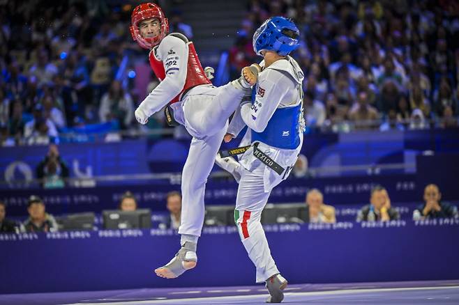 파리 페럴림픽 태권도 경기 장면. 사진=세계태권도연맹