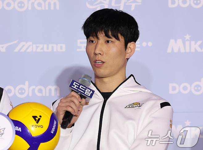 프로배구 연봉 킹에 오른 황택의. /뉴스1 ⓒ News1 박지혜 기자