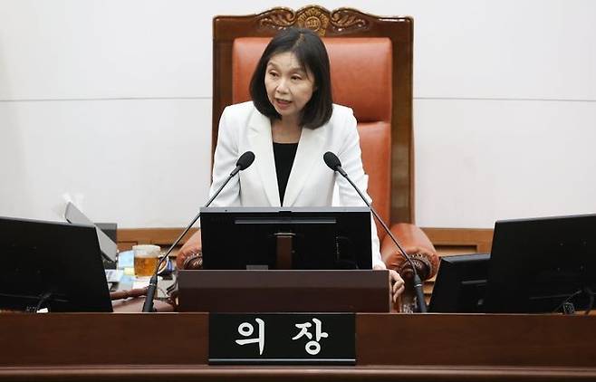 최호정 서울시의회 의장.ⓒ연합뉴스