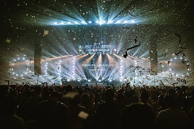 지난달 29일 일본 치바현 치바시의 마쿠하리 멧세에서 열린 ‘월드 디제이 페스티벌 재팬’ 현장. 비이피씨탄젠트 제공