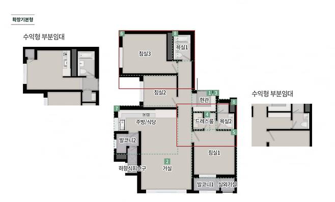 수익형 부분임대 적용 모습 사진=리버센트 푸르지오 위브 홈페이지