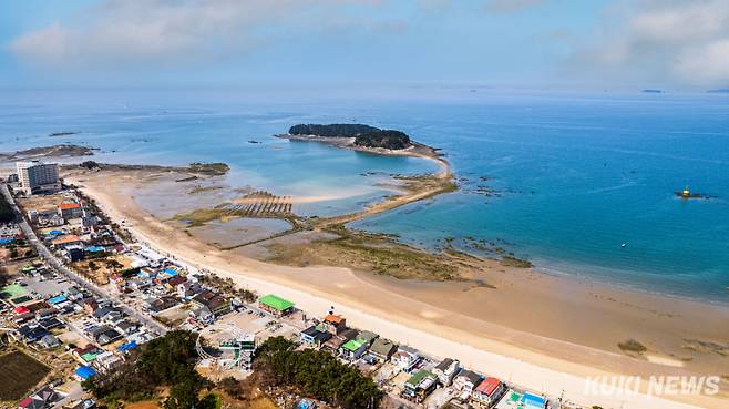 보령 무창포 신비의 바닷길 전경.